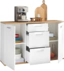 HBZ-MEBLE Kommode BC1035 Weiß Matt 2 Türen 3 Schubladen Bild 5