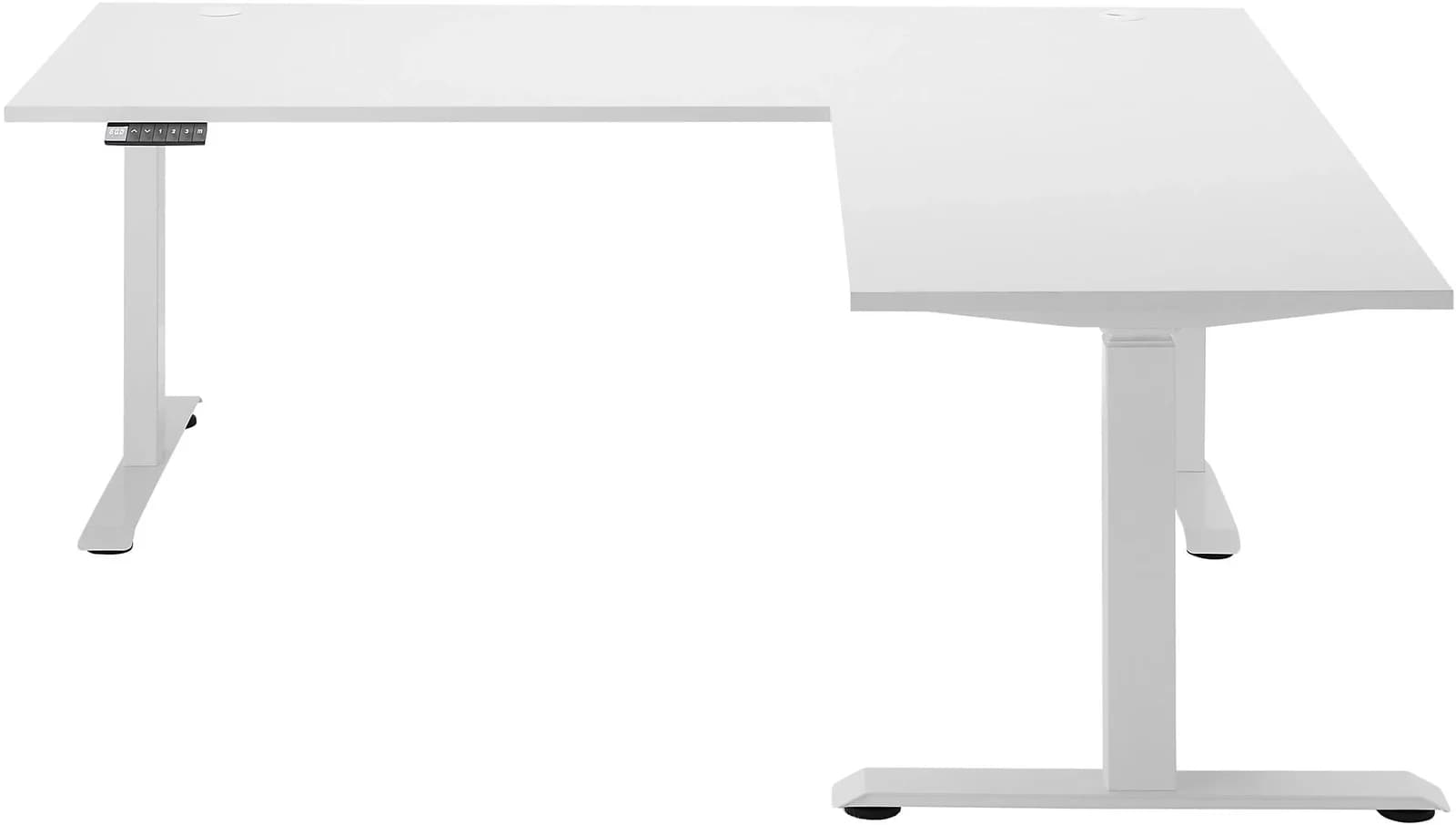 BEGA OFFICE Ben Eckschreibtisch Weiß Elektrisch Höhenverstellbar