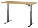 Schreibtisch TOULOUSE Eiche massiv Braun elektrisch höhenverstellbar Bild 4