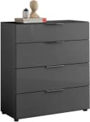HBZ Kommode Santorin Anthrazit mit Glasfront und Softclose Bild 1