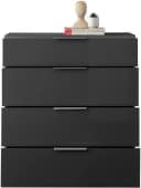 HBZ Kommode Santorin Anthrazit mit Glasfront und Softclose Bild 4