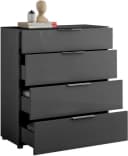 HBZ Kommode Santorin Anthrazit mit Glasfront und Softclose Bild 5