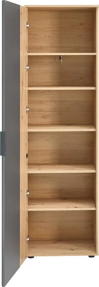 HBZ Garderobenschrank Volano Anthrazit Eiche mit Spiegel - Bild 4