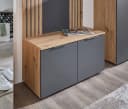 HBZ Schuhbank Lagos Garderobenbank Grau Eiche Bild 2