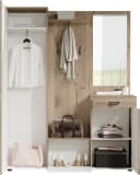 Carryhome Garderobe Jens 6-teilig mit Spiegel Grau Eiche Bild 3