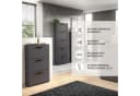 Carryhome Schuhkipper Sam Anthrazit 3 Klappen Bild 3