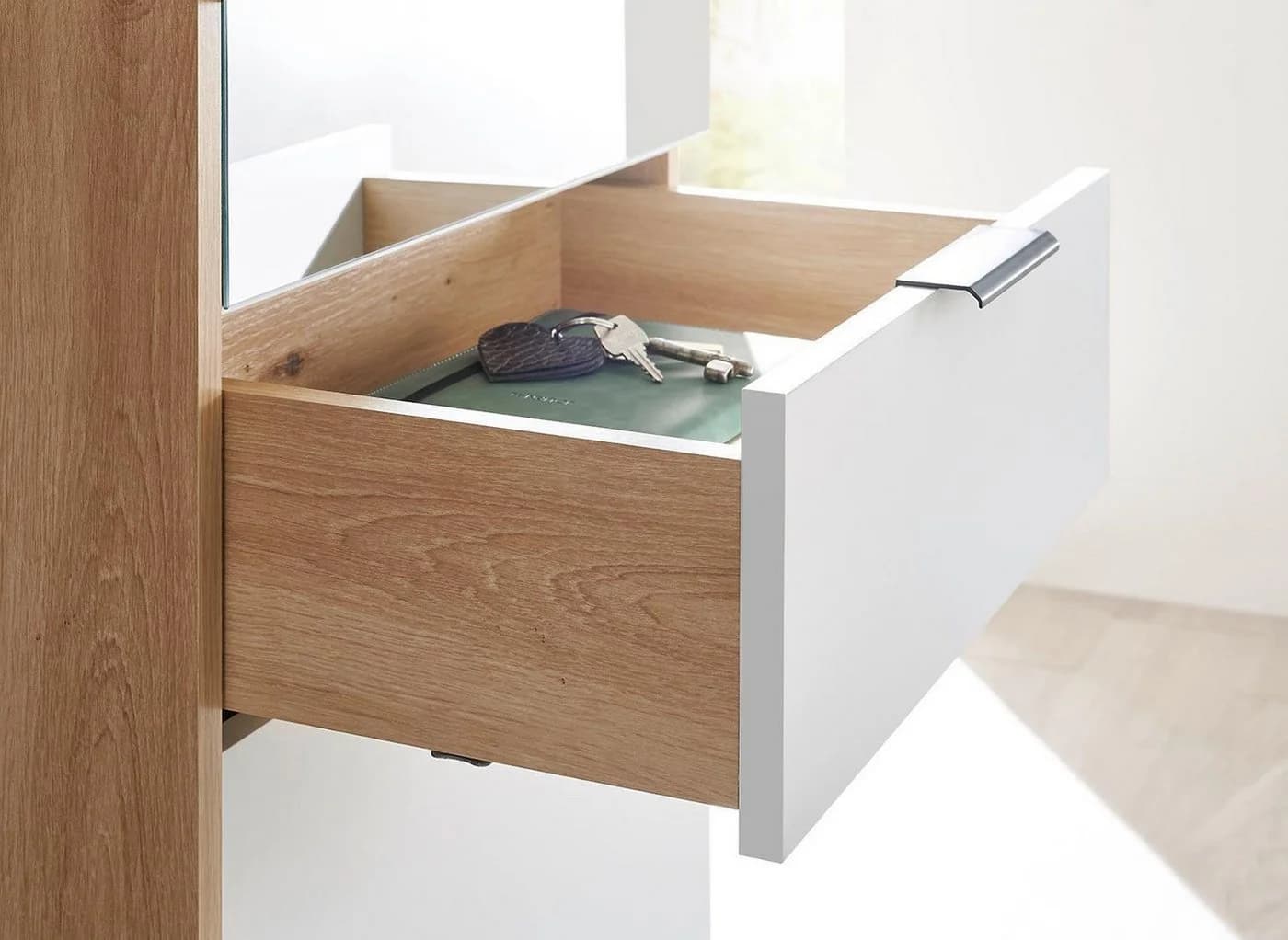 Xora Garderobe Weiß Eiche Artisan - Bild 5