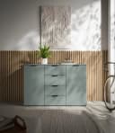 HBZ Sideboard Linz Salbei 4 Schubladen 2 Türen Modern Bild 1