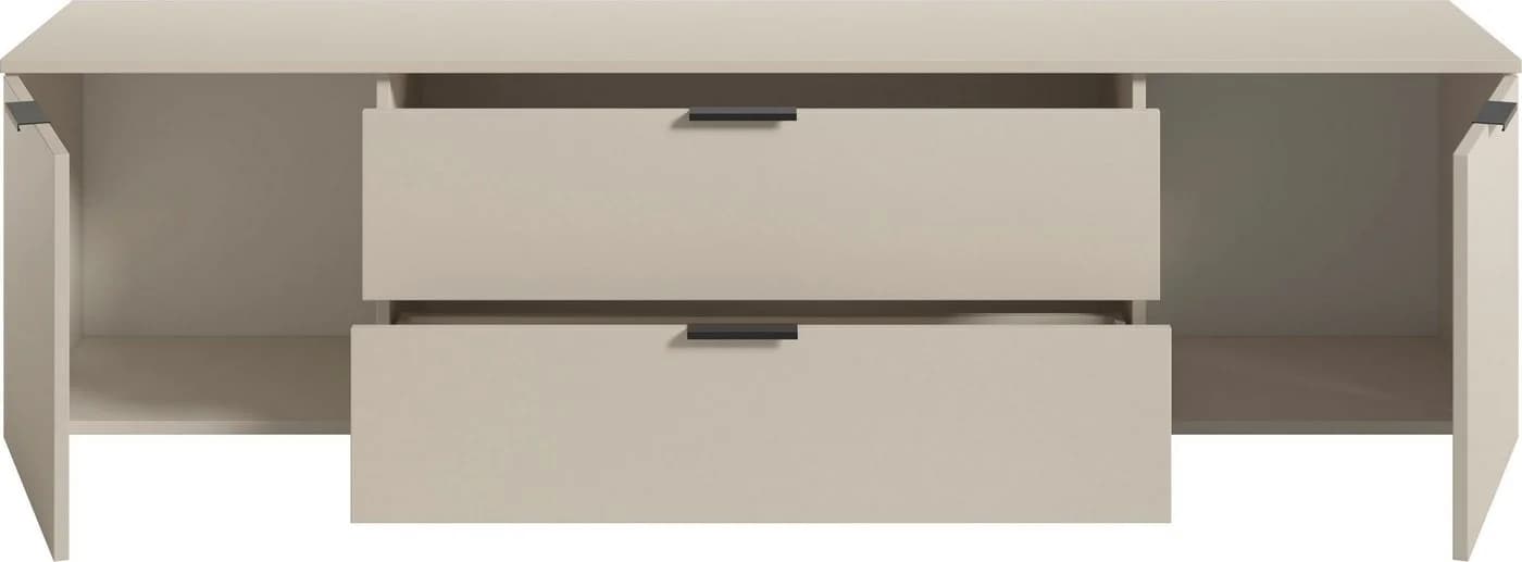 HBZ Lowboard Linz TV-Unterschrank Beige Lip-Griff - Bild 5