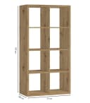 Bega Consult Raumteiler STYLE Artisan Eiche Dekor 8 Fächer Bild 5