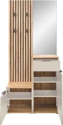 HBZ Simple Garderobe mit Spiegel und Bank kaschmir Bild 4