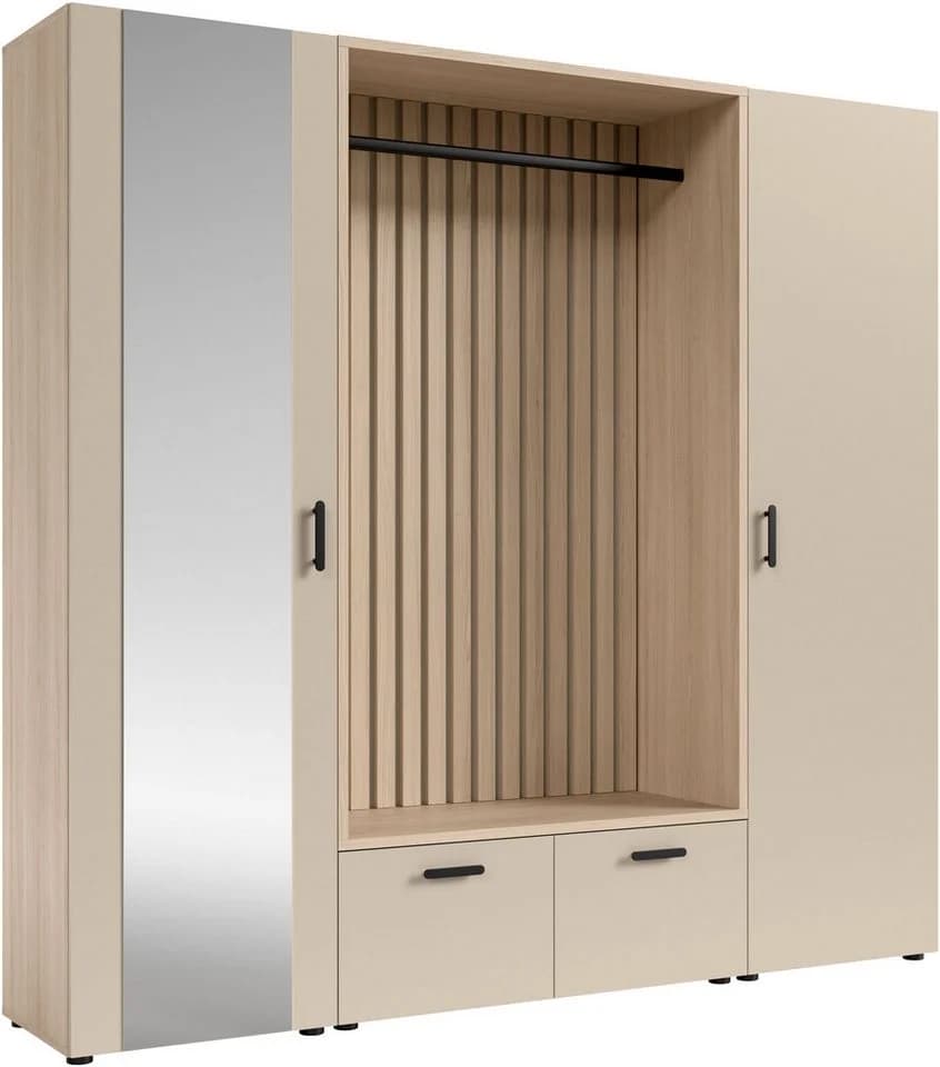 Livetastic Garderobe Eiche Kaschmir Drehtüren - Bild 2
