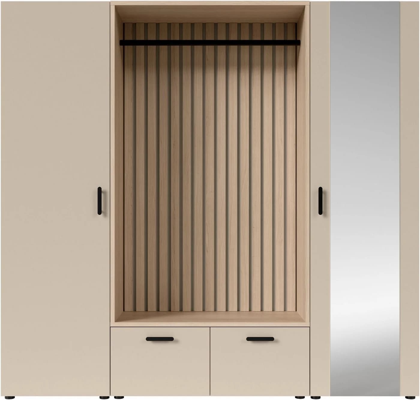Livetastic Garderobe Eiche Kaschmir Drehtüren - Bild 3