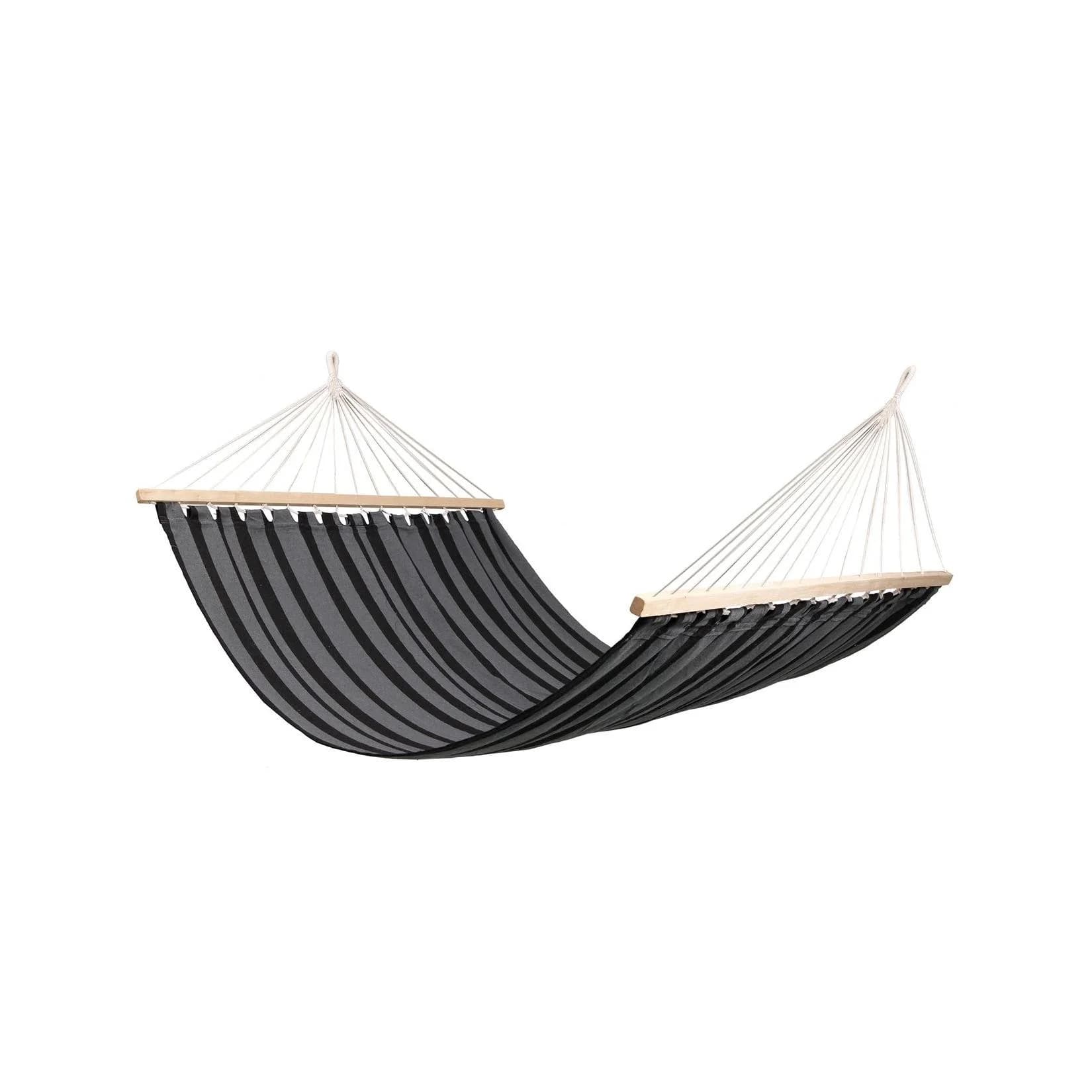 Hängematte MC4358 Schwarz/Anthrazit Holzgestell