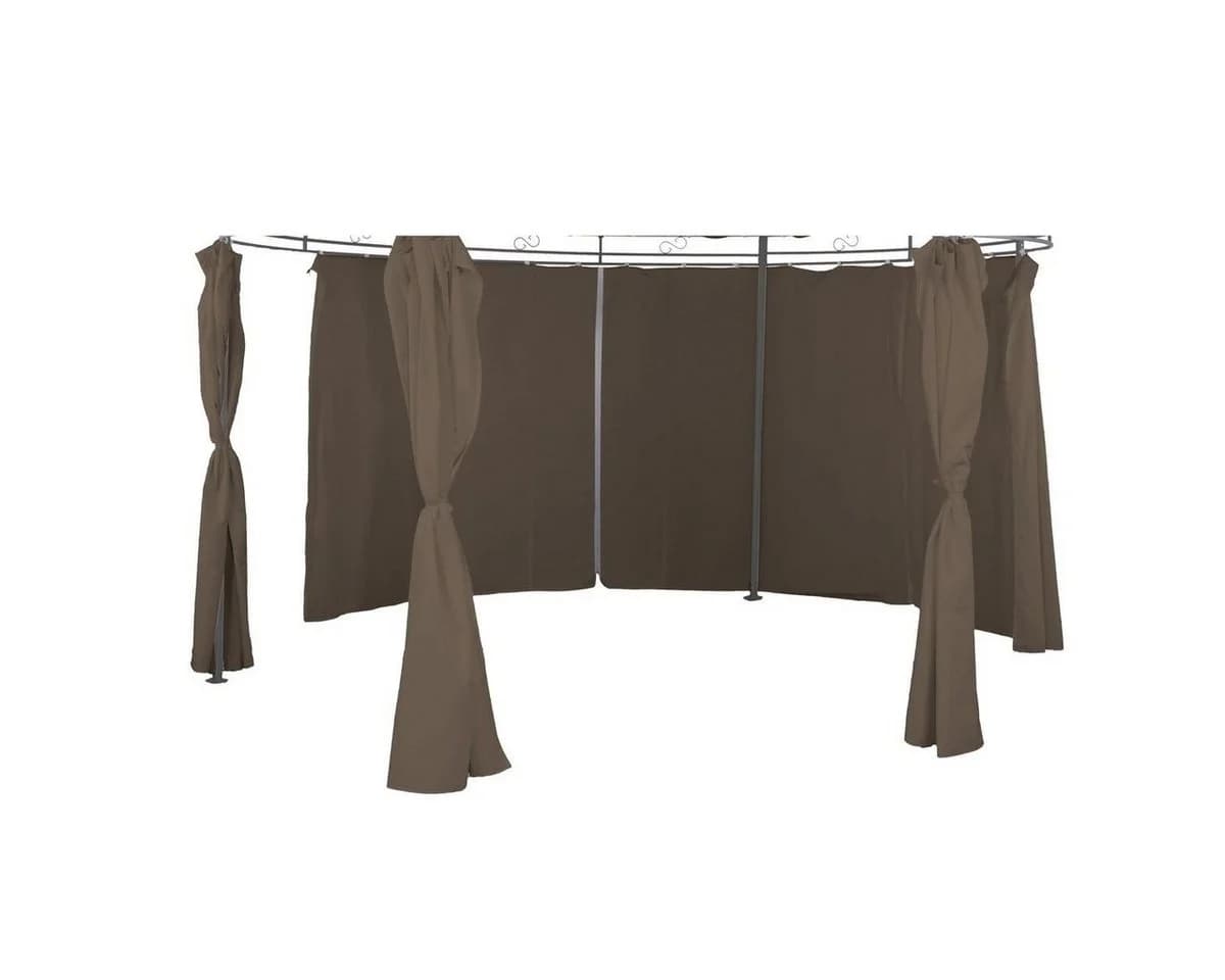 Linder Exclusiv Pavillonseitenteil 6er-Set Taupe Polyester - Bild 2