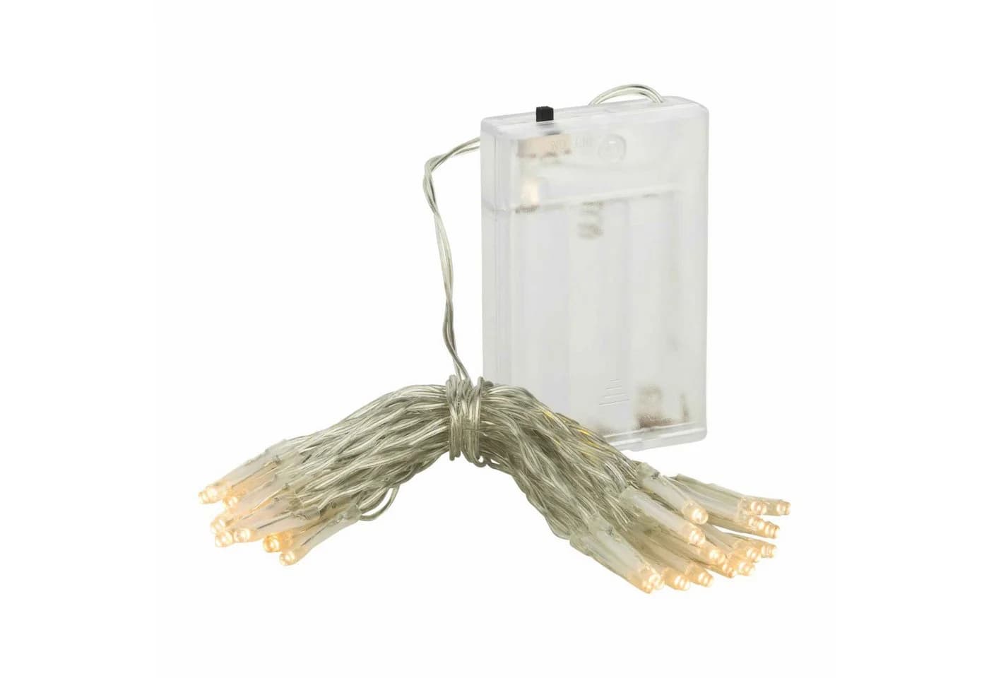 Linder Exclusiv LED-Lichterkette Batterie 2,90m 30 LEDs warmweiß transparent