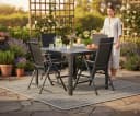 LEX Gartentisch Comfort 80x80 Nonwood Schwarz Aluminium Bild 3
