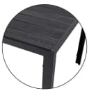 LEX Gartentisch Comfort 80x80 Nonwood Schwarz Aluminium Bild 4