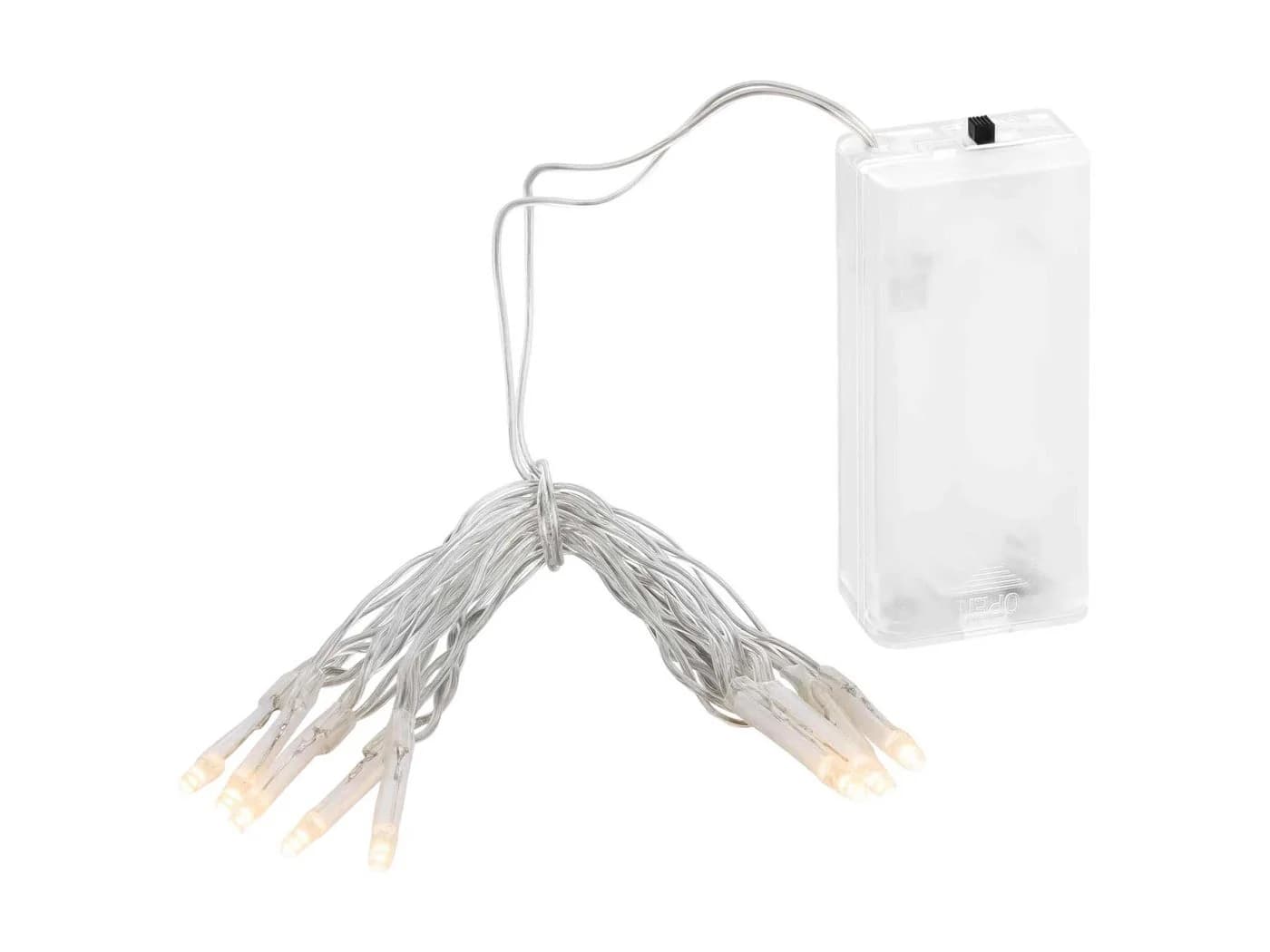 Linder Exclusiv LED-Lichterkette Batterie 10 LEDs warmweiß transparent - Bild 2