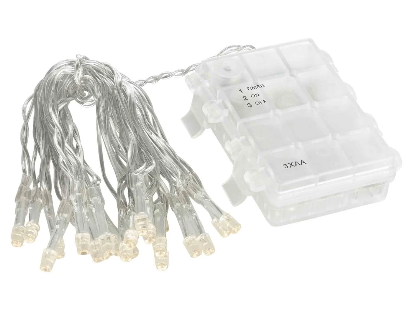Linder Exclusiv LED-Lichterkette Batterie 20 LEDs warmweiß Timer außen - Bild 2