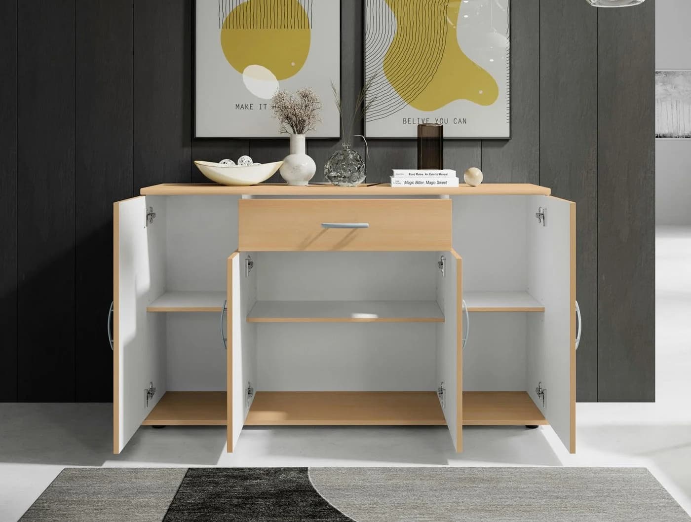 moebel-dich-auf Kommode LILLY 13 Modern Holzwerkstoff Braun - Bild 5