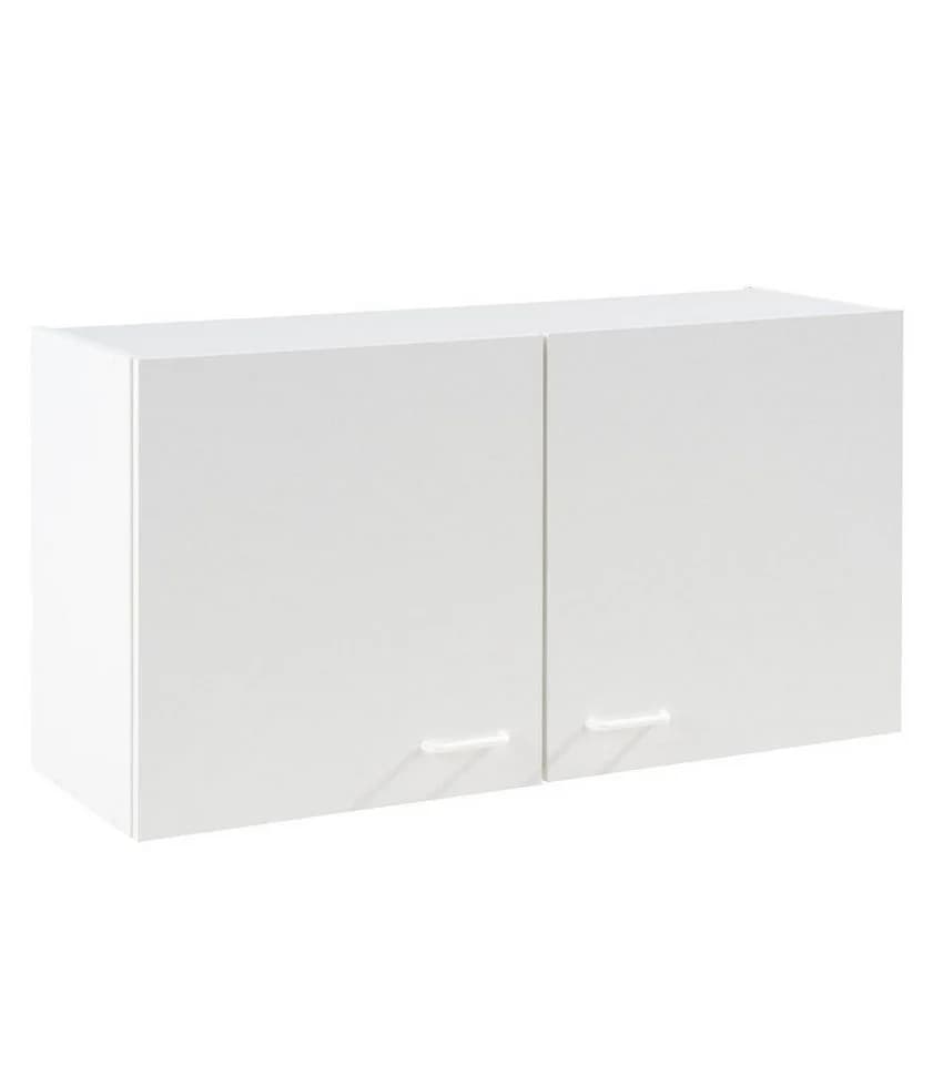 Hängeschrank TOP 100 cm Weiß mit 2 Türen und höhenverstellbarem Einlegeboden - Bild 2