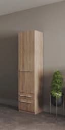 Kleiderschrank PRIESS Barcelona Braun Holzwerkstoff mit Spiegel Bild 3