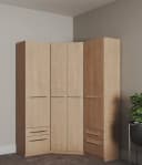 Priess Kleiderschrank Barcelona Braun Klassisch Bild 5