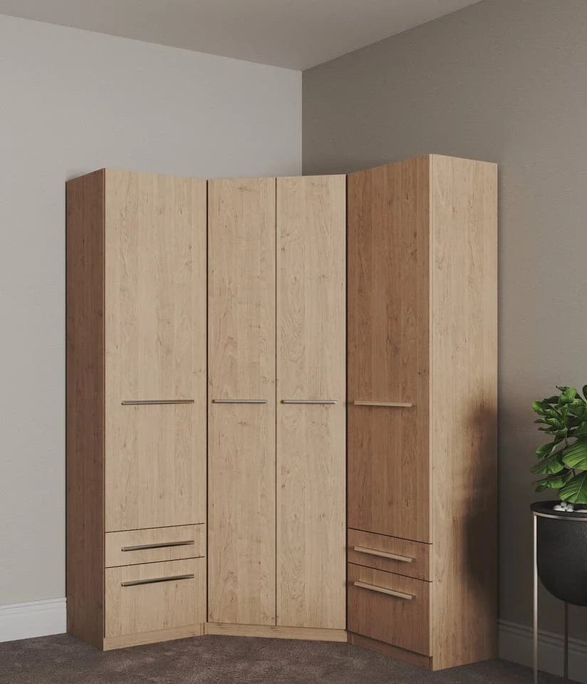 Priess Kleiderschrank Barcelona Braun Klassisch - Bild 5