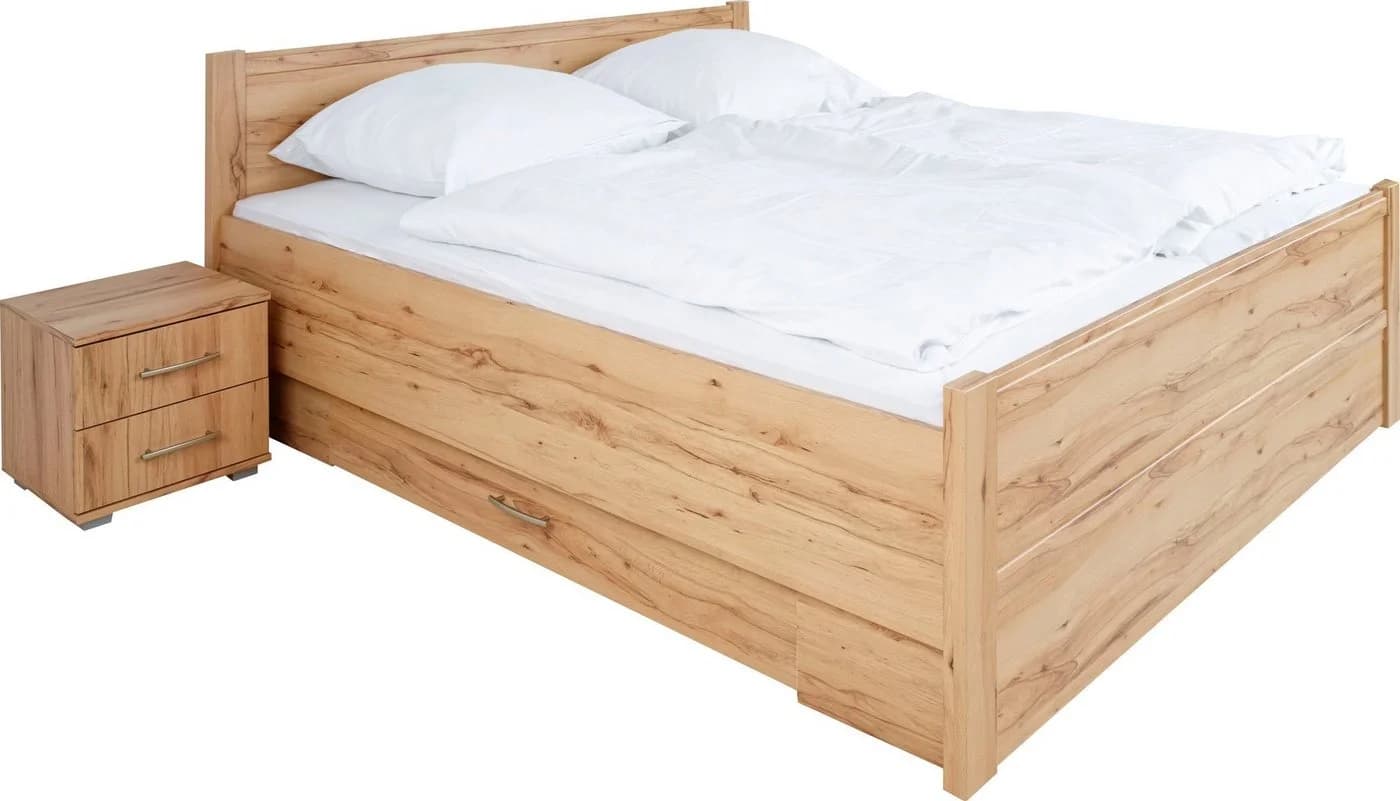 Nachtkonsole PRIESS Husum Beige 2 Schubkästen Holzwerkstoff - Bild 4