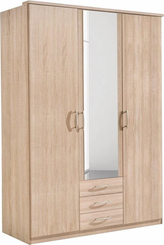 Kleiderschrank PRIESS Husum Braun 3-türig mit Schubladen - Bild 2