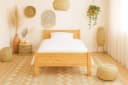 Bett PRIESS Husum Rahmenbett Beige Holzwerkstoff Bild 1