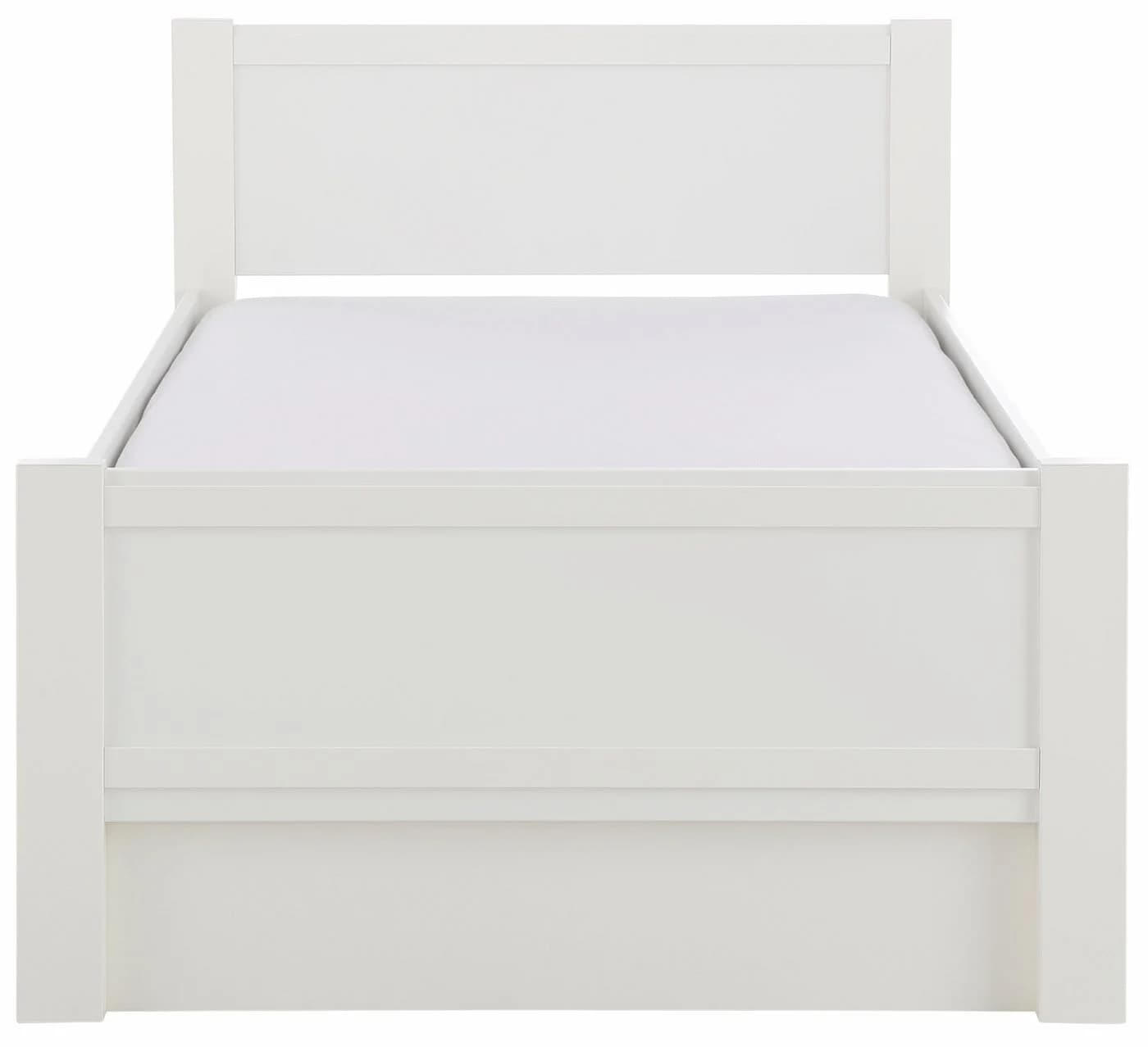 Priess Bett Husum Rahmenbett Weiß mit Schubkästen - Bild 2
