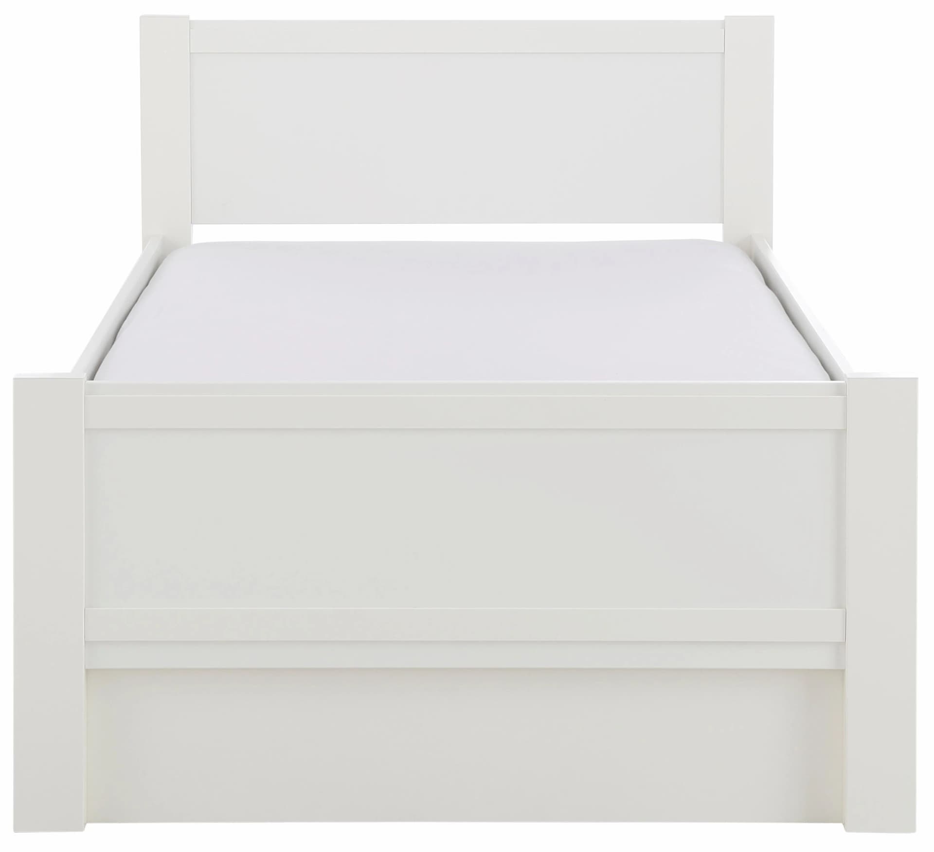 Priess Bett Husum Rahmenbett Weiß mit Schubkästen - Bild 5