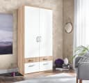 Kleiderschrank PRIESS Weiß Modern Holzwerkstoff Bild 2