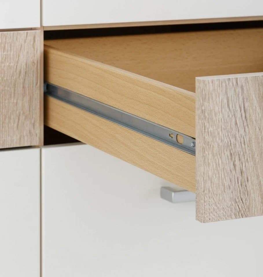 Kleiderschrank PRIESS Weiß Modern Holzwerkstoff - Bild 5