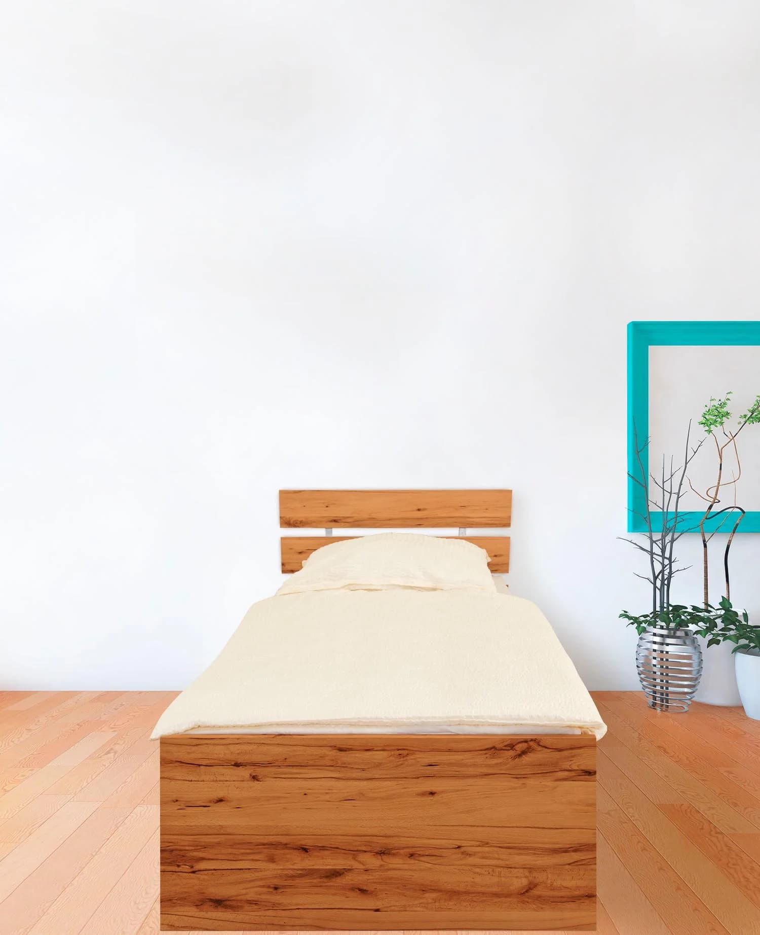 Futonbett PRIESS Lissabon Braun Holzwerkstoff
