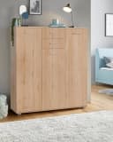 Kombikommode PRIESS Braun Holzwerkstoff 2 Türen 2 Schubladen Bild 2