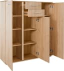 Kombikommode PRIESS Braun Holzwerkstoff 2 Türen 2 Schubladen Bild 4