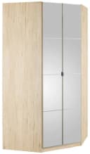 PRIESS Eckkleiderschrank Malaga Braun Holzwerkstoff 2 Türen Bild 1