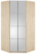 PRIESS Eckkleiderschrank Malaga Braun Holzwerkstoff 2 Türen Bild 3