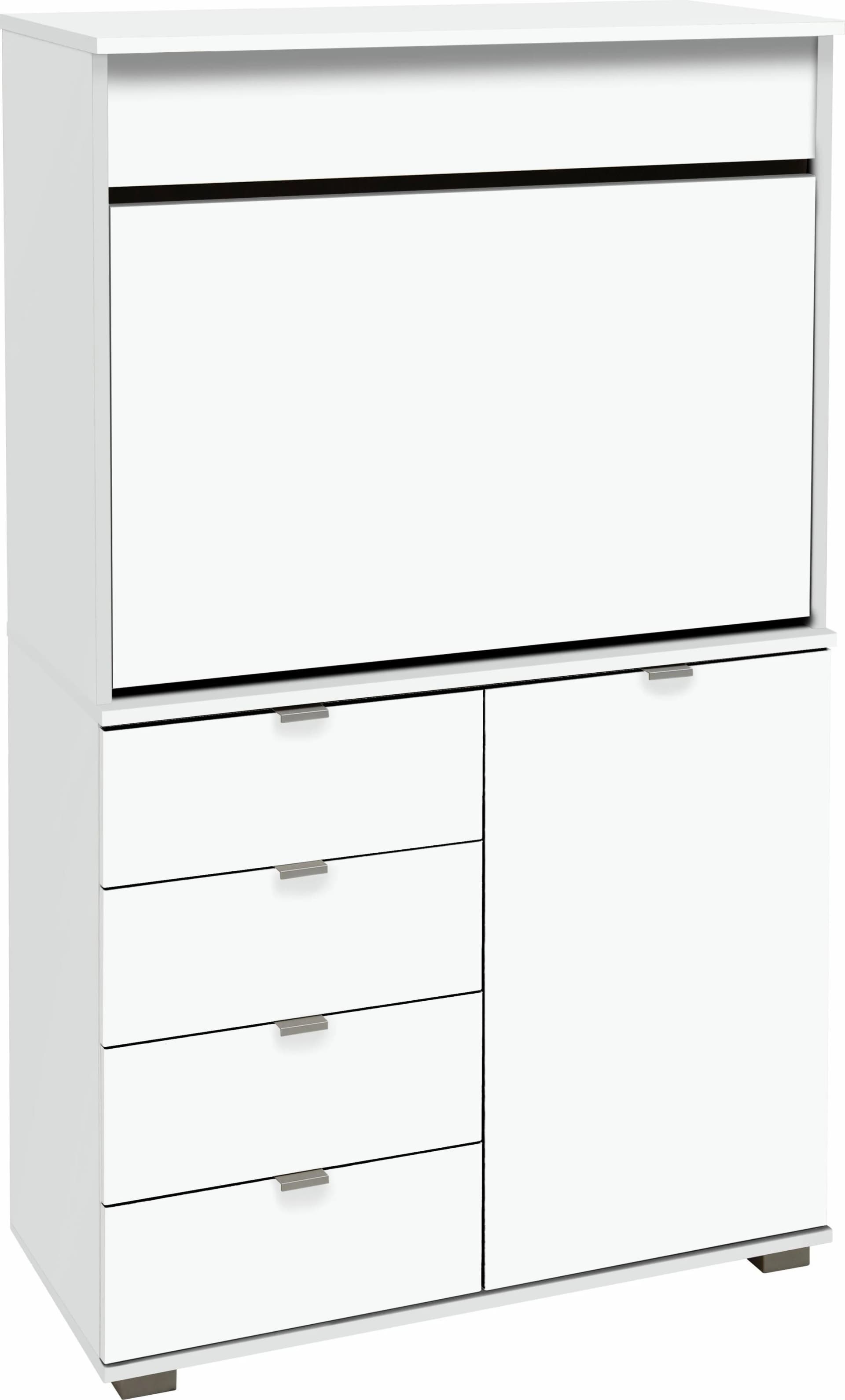 Sekretär PRIESS Ahaus Weiß mit Klappschreibtisch - Bild 5