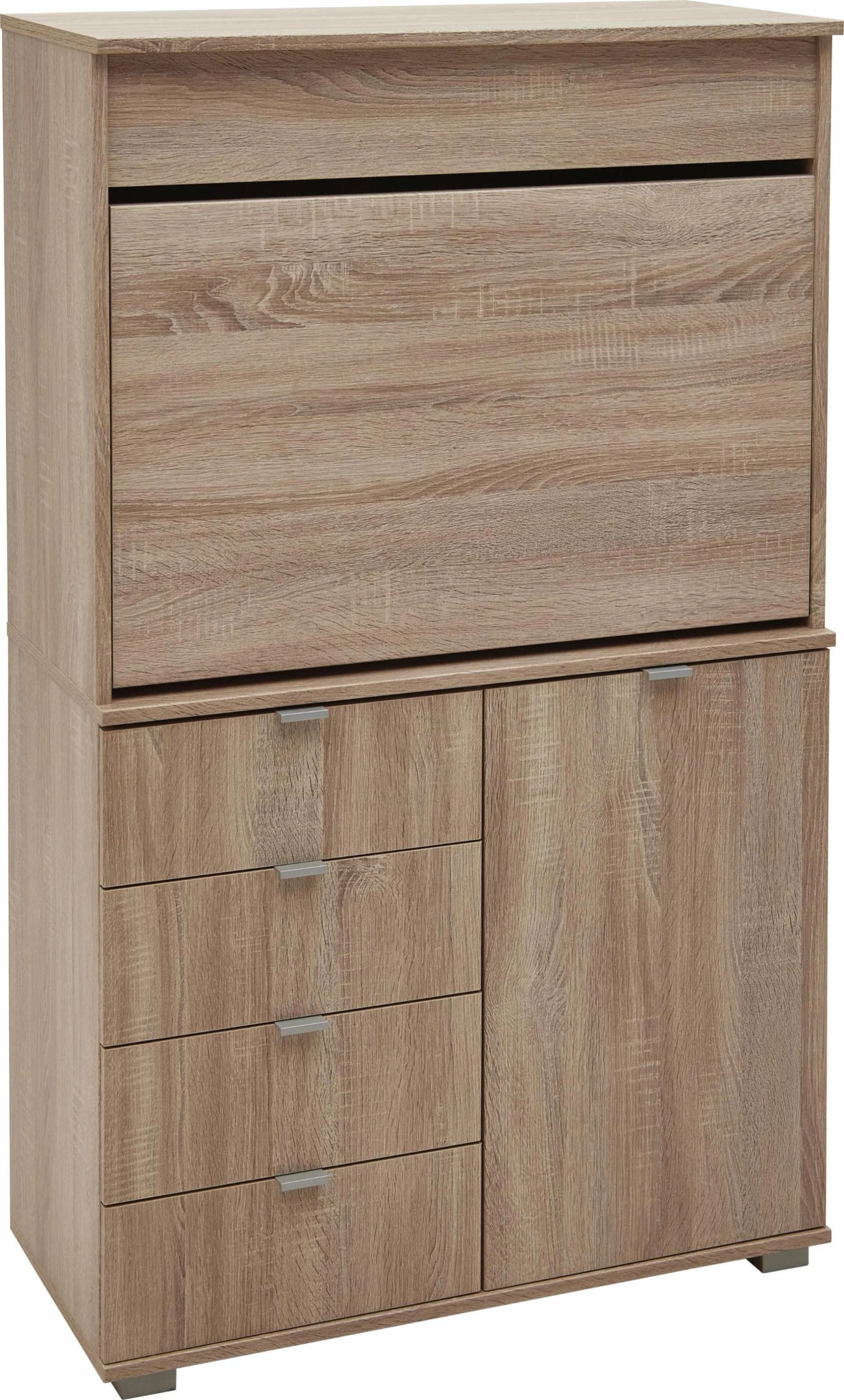 Sekretär PRIESS Ahaus Braun mit Klappschreibtisch