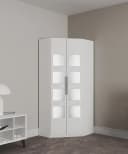 Eckkleiderschrank PRIESS Saragossa Weiß 193cm Bild 2