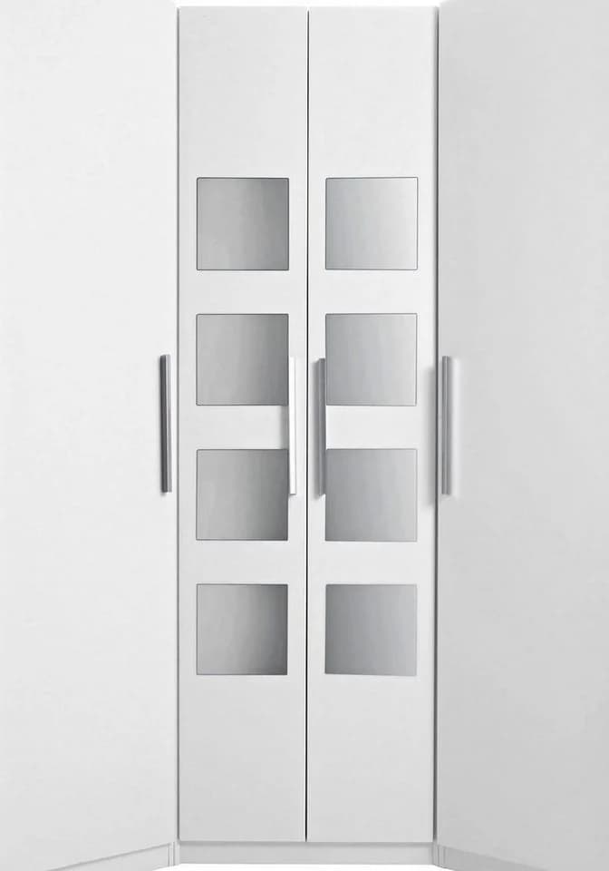 Eckkleiderschrank PRIESS Saragossa Weiß 193cm - Bild 4