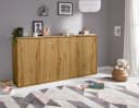 Schrankbett PRIESS Oregon Eiche Artisan mit LED-Beleuchtung Bild 2