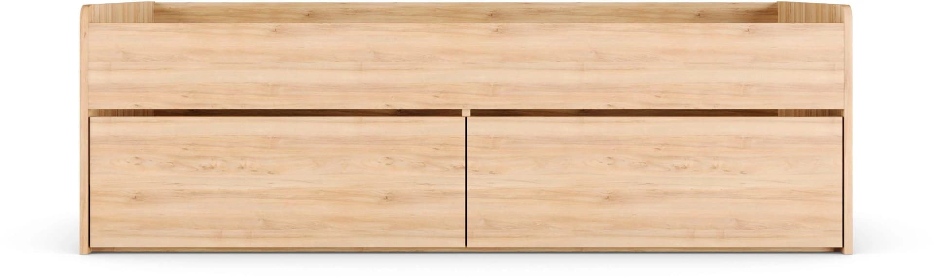 Stauraumbett PRIESS Barkhausen Braun Holzwerkstoff Schubladen