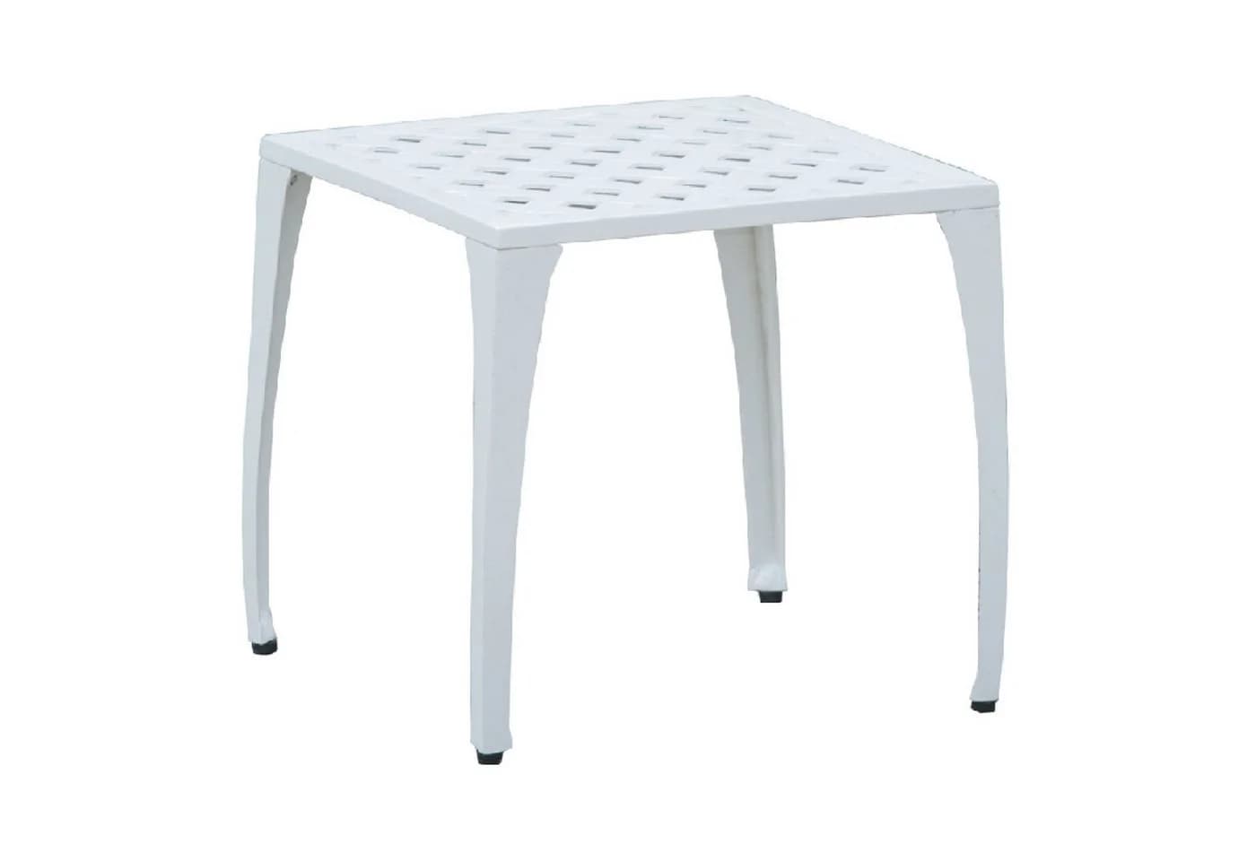 Inko Fußhocker Duke/Nexus Aluminium-Guss Weiß