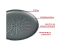 EUROHOME Pizzablech 33 cm Karbonstahl Antihaft Bild 3
