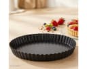 EUROHOME Backform Kuchenform rund mit Wellrand - Antihaftbeschichtung, schwarz Bild 1